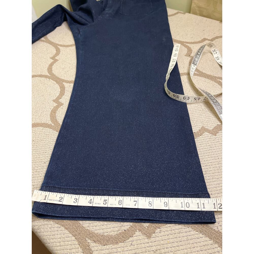 Maeve The Colette High-Rise Cropped Wide-Leg Jeans: Sparkle Edition, size 32 - Picture 12 of 16